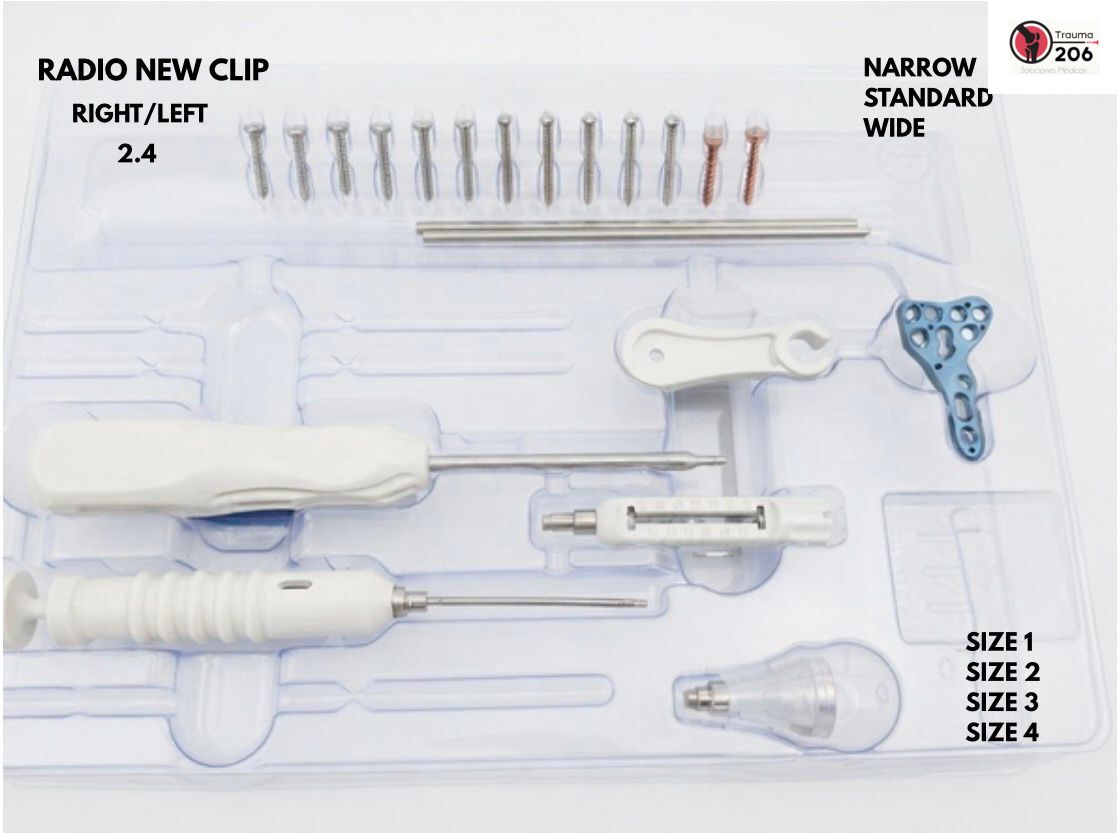 Radio New Clip 2.4 Right y Left en variantes narrow, standard y wide