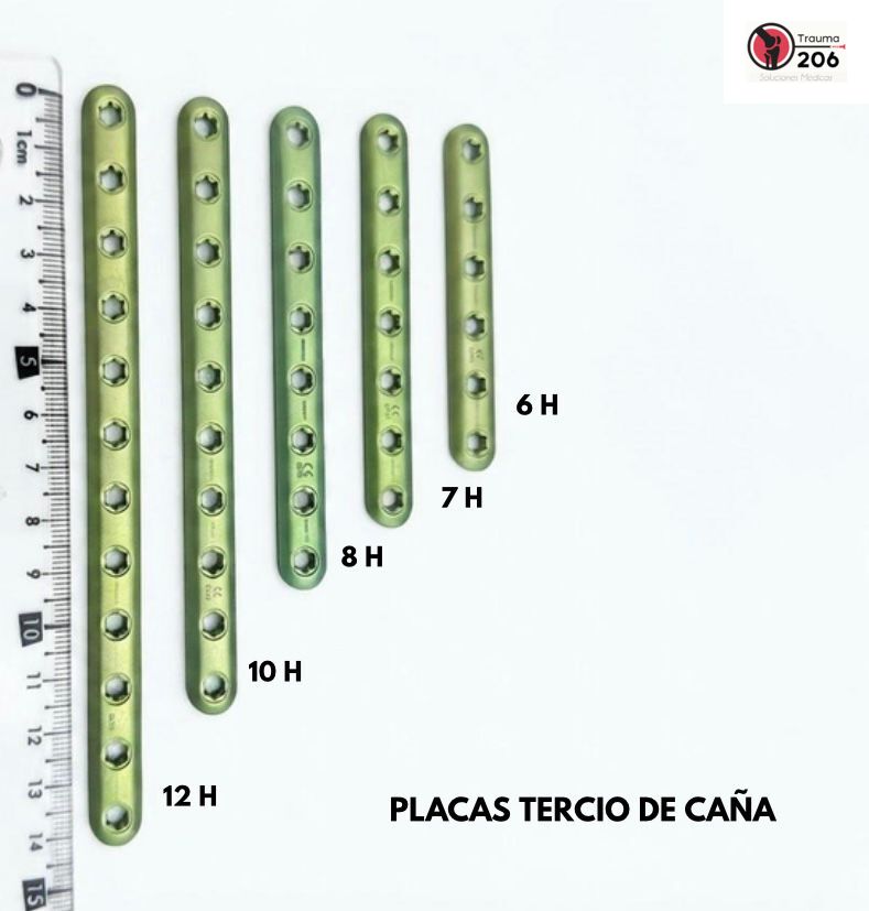Placas tercio de caña en variantes 6H, 7H, 8H, 10H y 12H
